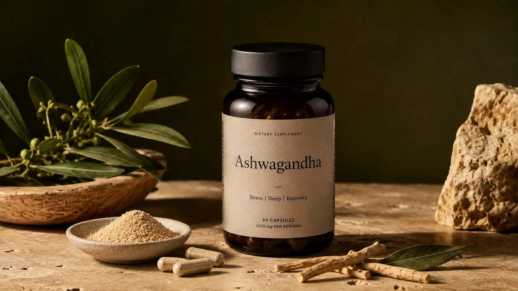 Ashwagandha Withania somnifera cortisol stress KSM-66 Sensoril