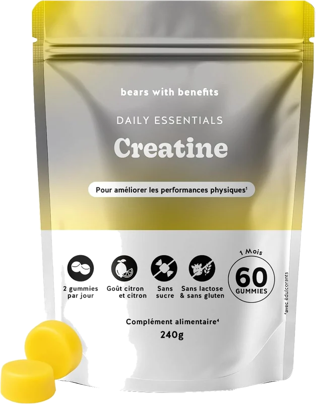 Sachet Bears with Benefits Creatine gummies sans sucre