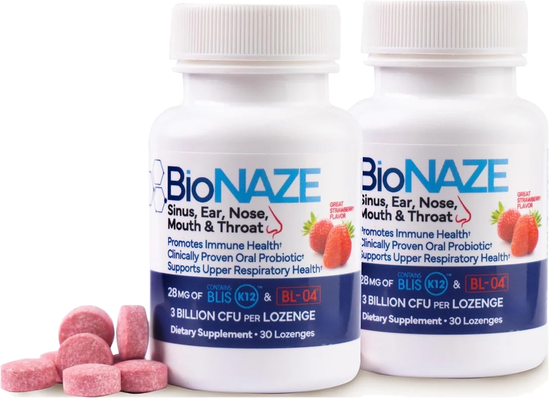 Flacons Bionaze probiotique oral K12 et BL-04
