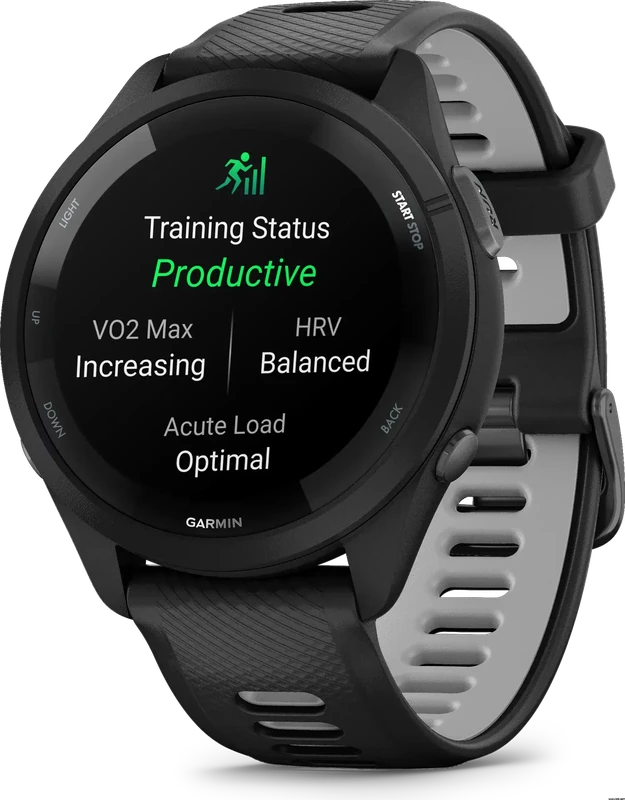 Garmin Forerunner 265 affichant le statut d'entraînement