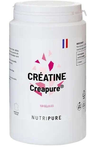 Nutripure Créatine Creapure en gélules, fabriquée en France