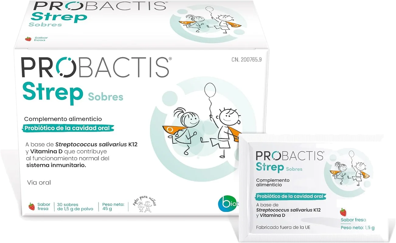 Boîte et sachet Probactis Strep à base de S. salivarius K12