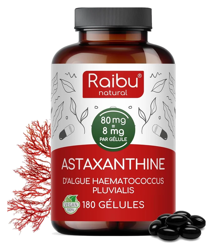 Flacon Raibu Astaxanthine Pure 8 mg