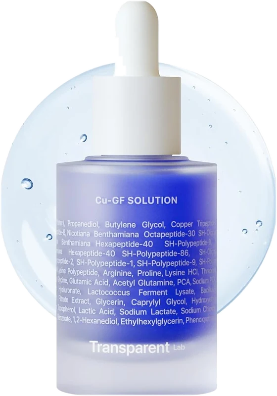 Sérum peptide de cuivre 1 % Transparent Lab Cu-GF