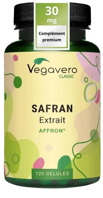 Vegavero Safran 30 mg, extrait affron, 120 gélules