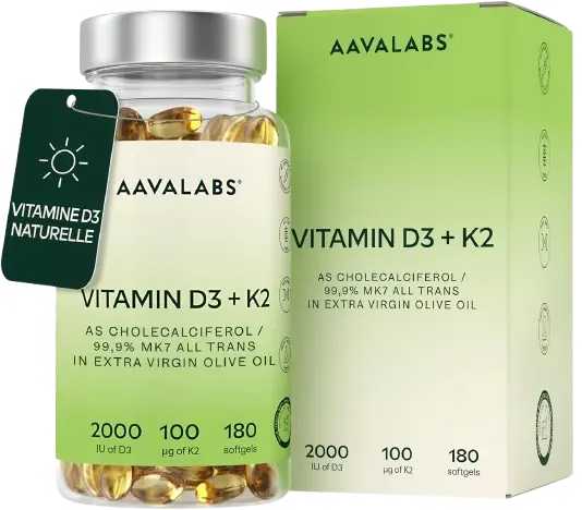 Aavalabs Vitamine D3 + K2 MK-7
